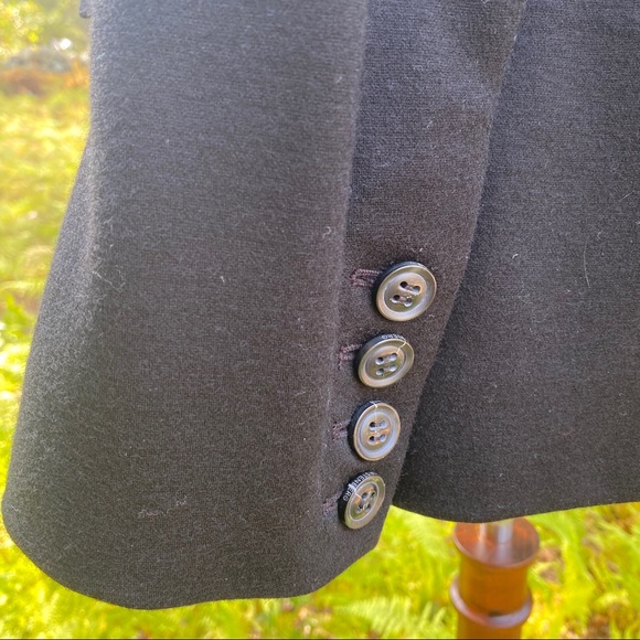 DIANE VON FURSTENBERG JACKET BLAZER BLACK DOUBLE BREASTED LOURDES SMALL FIT - Picture 5 of 14